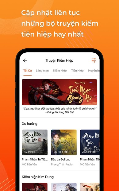 Screenshots TuneFM - Nghe Radio & Audio Truyện