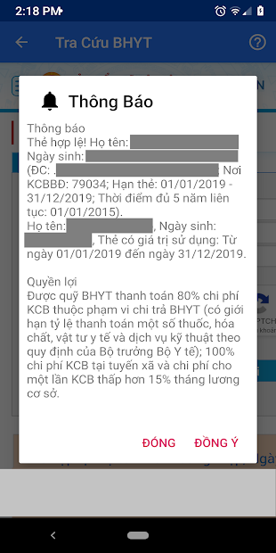 Screenshots Tra cứu BHYT - BHXH: Quản lý và hỗ trợ thông tin về BHYT và BHXH