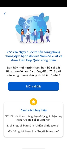 Screenshots Tải Bluezone - Phát hiện tiếp xúc người nhiễm Covid-19