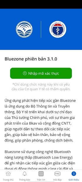 Screenshots Tải Bluezone - Phát hiện tiếp xúc người nhiễm Covid-19