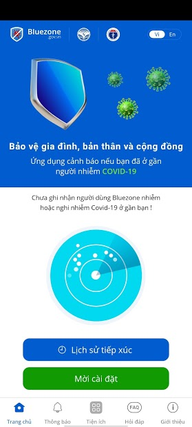 Screenshots Tải Bluezone - Phát hiện tiếp xúc người nhiễm Covid-19