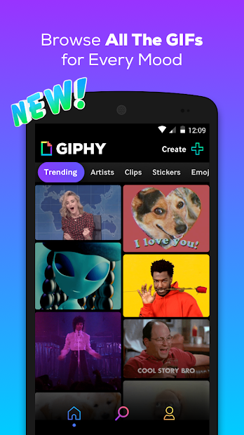 Screenshots GIPHY - Animated GIFs Search Engine- Tạo hình Giphy trên điện thoại