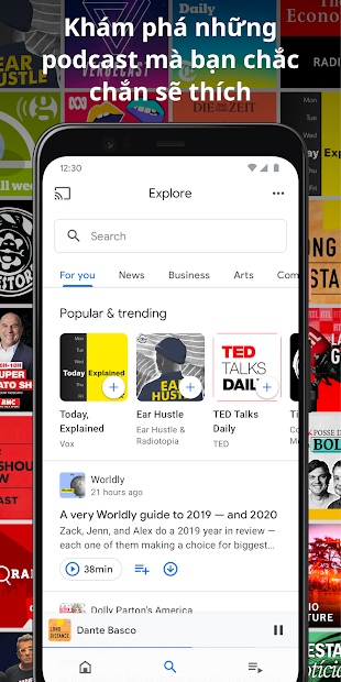 Screenshots Google Podcast - Podcast thịnh hành, miễn phí