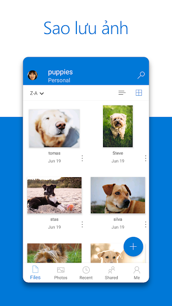 Screenshots Microsoft OneDrive - Lưu trữ dữ liệu