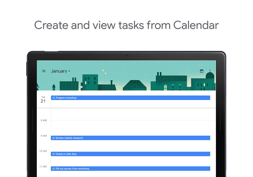 Screenshots Google Task - Nhắc nhở công việc cho bạn