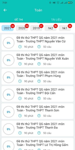 Screenshots Luyện Thi THPT Quốc Gia 2020 - Ôn thi Offline