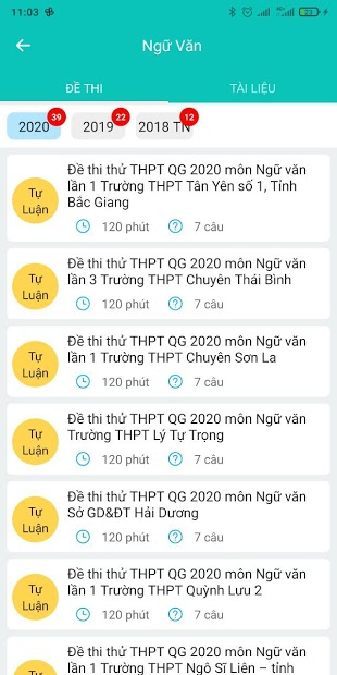 Screenshots Luyện Thi THPT Quốc Gia 2020 - Ôn thi Offline