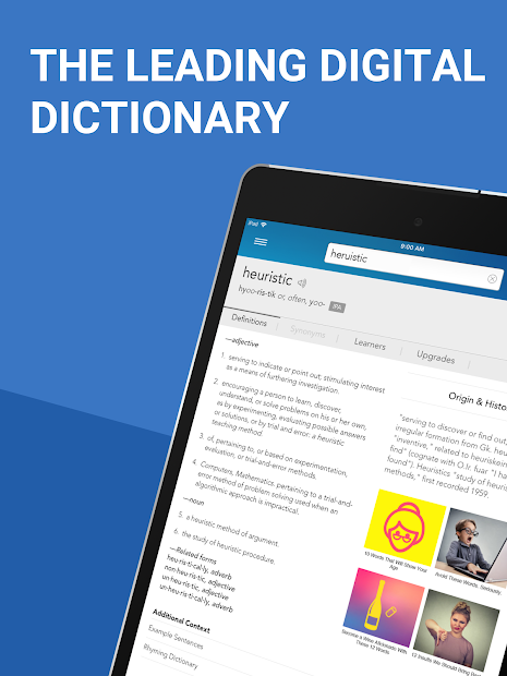 Screenshots Dictionary.com - Từ điển Anh - Anh - Tra cứu nghĩa của từ