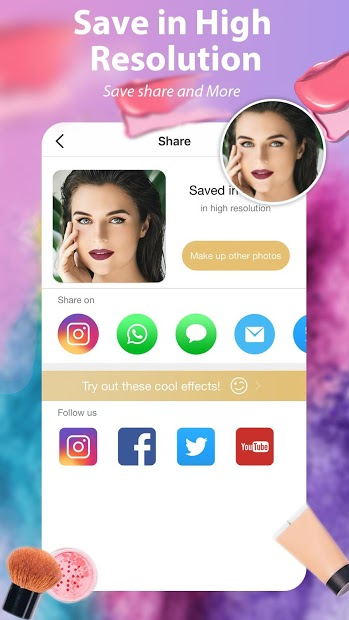 Screenshots Perfect365: One-Tap Makeover- Trang điểm nhanh chóng chỉ với 1 lần chạm