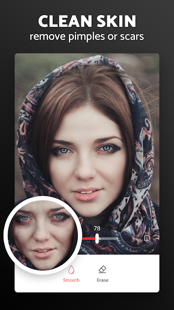 Screenshots Pixl: chỉnh sửa ảnh khuôn mặt