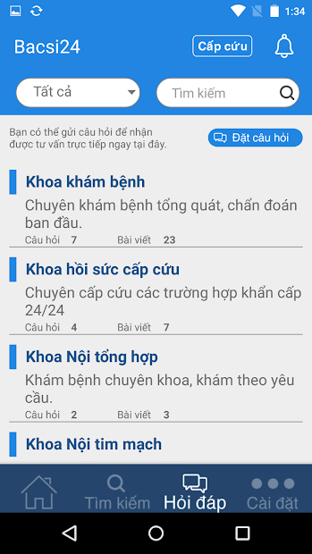 Screenshots VOV BACSI24 - Ứng dụng khám chữa bệnh trực tuyến