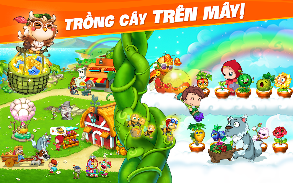 Screenshots Khu Vườn Trên Mây - ZingPlay: Xây dựng khu vườn trên những tầng mây