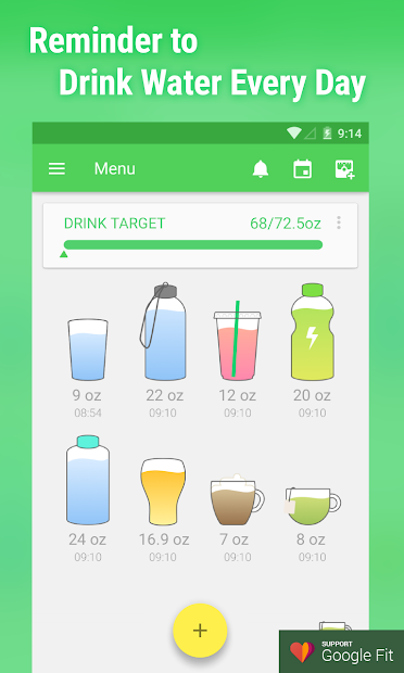 Screenshots Water Drink Reminder: Nhắc uống nước, hẹn giờ uống nước