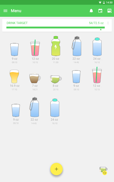 Screenshots Water Drink Reminder: Nhắc uống nước, hẹn giờ uống nước