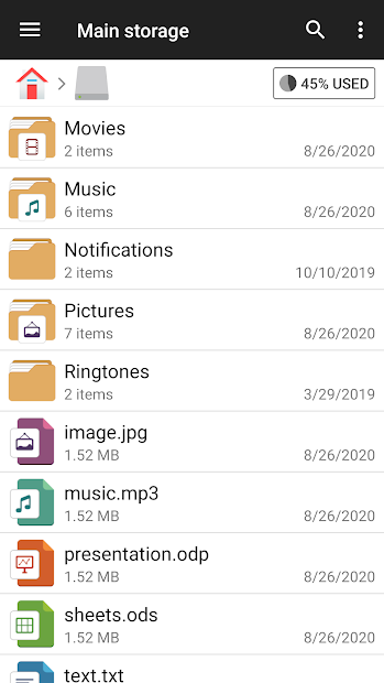 Screenshots File Manager: Quản lý file , tập tin điện thoại Android