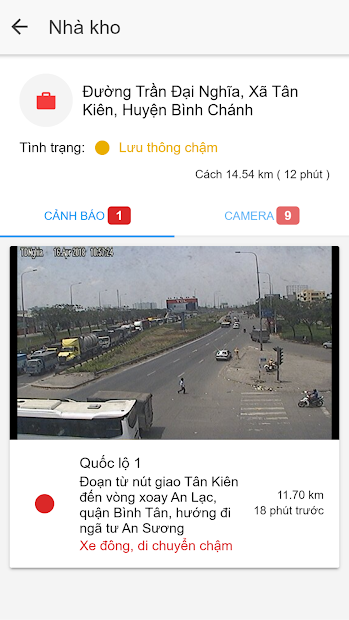 Screenshots TTGT Tp Hồ Chí Minh: Camera giao thông, xem tin giao thông trực tiếp