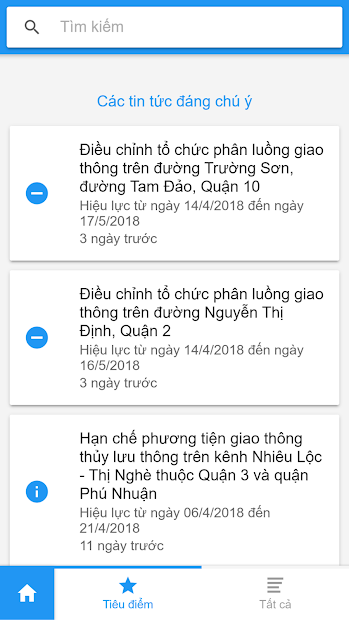 Screenshots TTGT Tp Hồ Chí Minh: Camera giao thông, xem tin giao thông trực tiếp