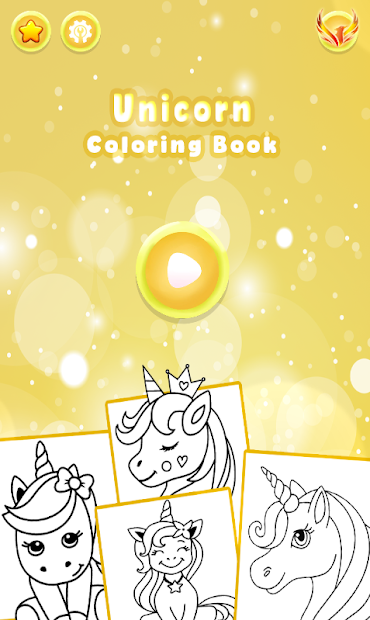 Screenshots Glitter Unicorn Coloring Book - Rainbow Drawing - Sách tô màu mẫu kì lân đáng yêu