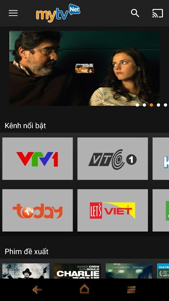 Screenshots MyTV Net cho Smartphone, Tablet và Smart Tivi