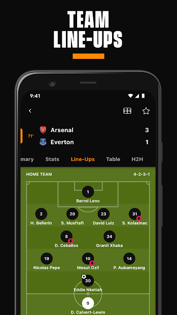 Screenshots LiveScore - Cập nhật tỉ số bóng đá