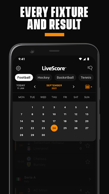 Screenshots LiveScore - Cập nhật tỉ số bóng đá