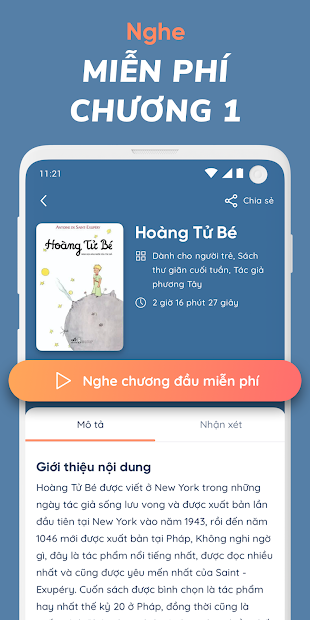 Screenshots Fonos - kho sách nói phong phú
