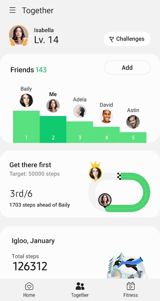 Screenshots SAMSUNG HEALTH: Ứng dụng theo dõi sức khỏe của Samsung