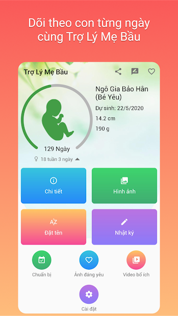Screenshots Trợ lý mẹ bầu - Theo dõi thai kỳ, tính ngày dự sinh, lịch khám thai