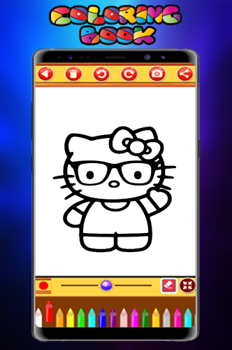 Screenshots Kitty Coloring & Drawing Book: Ứng dụng tô màu cô mèo Kitty đáng yêu