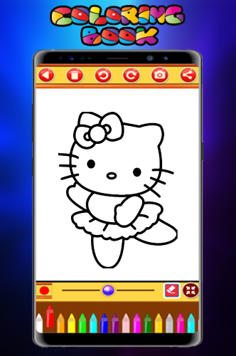 Screenshots Kitty Coloring & Drawing Book: Ứng dụng tô màu cô mèo Kitty đáng yêu