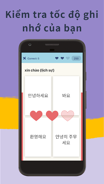 Screenshots Learn Languages with Memrise - Ứng dụng học từ vựng tiếng Anh, tiếng Hàn