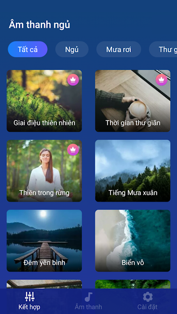 Screenshots Sleep Sounds - Relax and Sleep: Âm thanh thư giãn, dễ ngủ