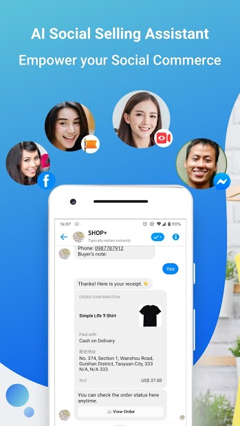 Screenshots Shoplus - bán hàng Facebook tự động