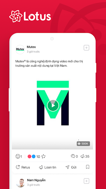 Screenshots Lotus - Mạng xã hội của người Việt