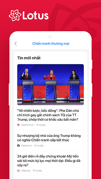 Screenshots Lotus - Mạng xã hội của người Việt
