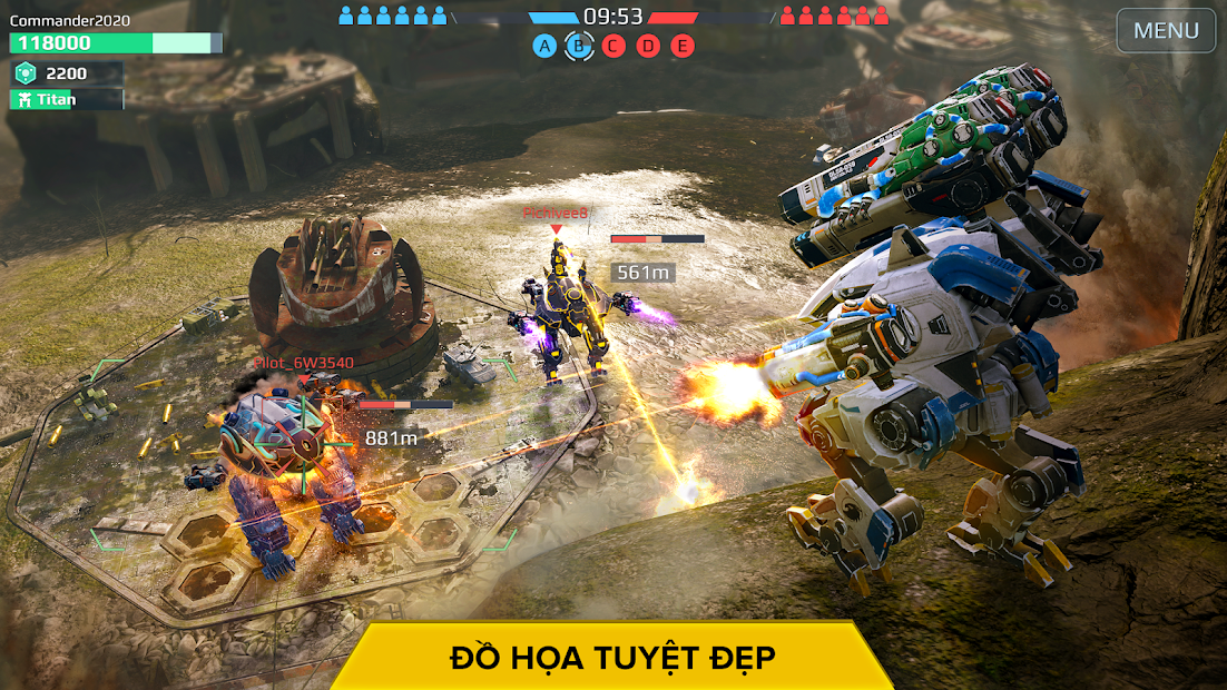 Screenshots War Robots PvP Multiplayer - Game Robot đối kháng