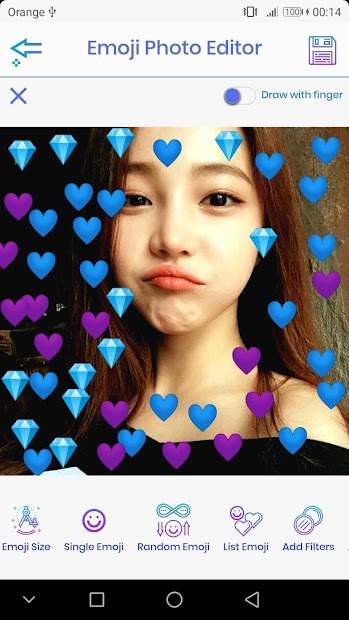 Screenshots Emoji Photo Editor 💙 - Chỉnh sửa và chèn biểu tượng cảm xúc vào ảnh