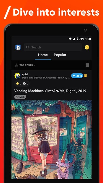 Screenshots Reddit - Ứng dụng diễn đàn thông tin và giải trí