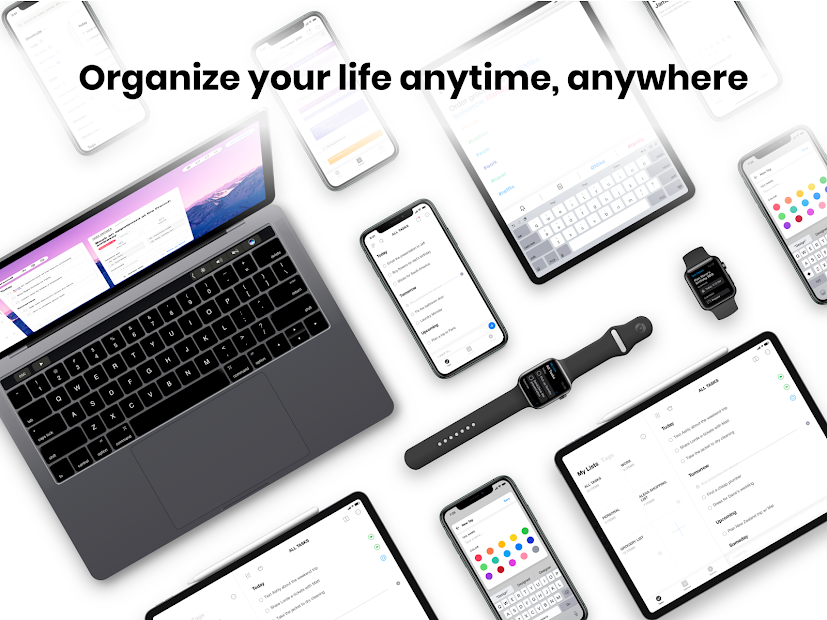Screenshots Any.do: Ứng dụng ghi chú, nhắc nhở cho điện thoại