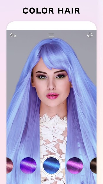 Screenshots Fabby Look: Ứng dụng thay đổi màu tóc miễn phí trên điện thoại
