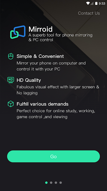 Screenshots Mirroid: Ứng dụng chiếu, điều khiển màn hình điện thoại trên máy tính Windows