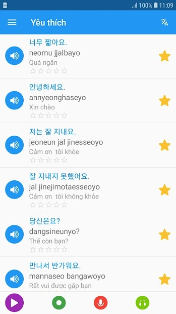 Screenshots Learn Korean daily Awabe - App tự học tiếng Hàn miễn phí cùng Awabe