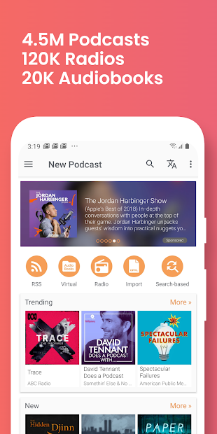 Screenshots Podcast Addict - Tìm hiểu các tin tức mới nhất