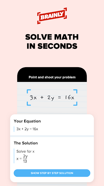 Screenshots Brainly - The Homework App: Ứng dụng học, làm bài tập tiếng Anh tại nhà