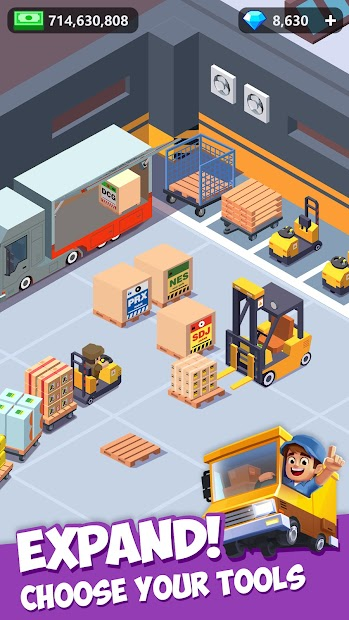 Screenshots Idle Courier Tycoon - Game mô phỏng quản lý công ty 3D trên điện thoại