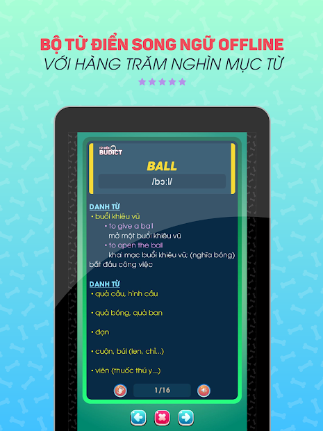 Screenshots Bucha học tiếng Anh - App học tiếng Anh giao tiếp, từ vựng, ngữ pháp