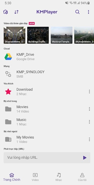 Screenshots KMPlayer - Ứng dụng nghe nhạc, chỉnh sửa, phát video chất lượng cao