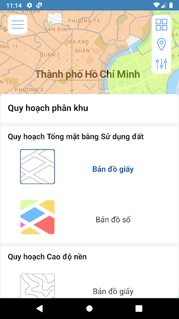 Screenshots TTQH TPHCM: Ứng dụng xem bản đồ quy hoạch đất tại TPHCM