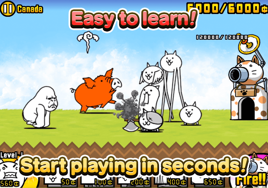 Screenshots The Battles Cat - Mèo đại chiến | Game thủ thành thú cưng