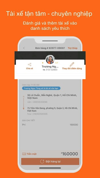Screenshots Lalamove - Ứng dụng giao hàng siêu tốc nội thành tại TPHCM & Hà Nội